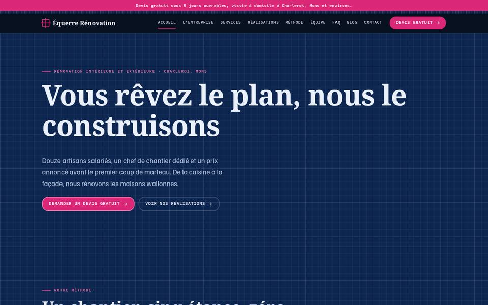 Tout à la fois : fond, couleur, écriture, haut de page, coins