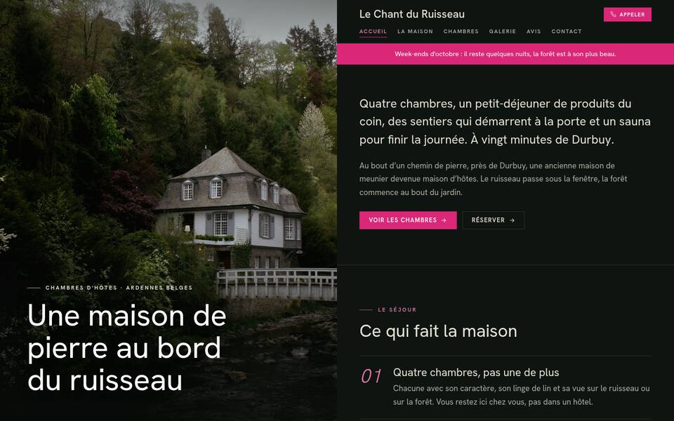 Tout à la fois : fond, couleur, écriture, haut de page, coins