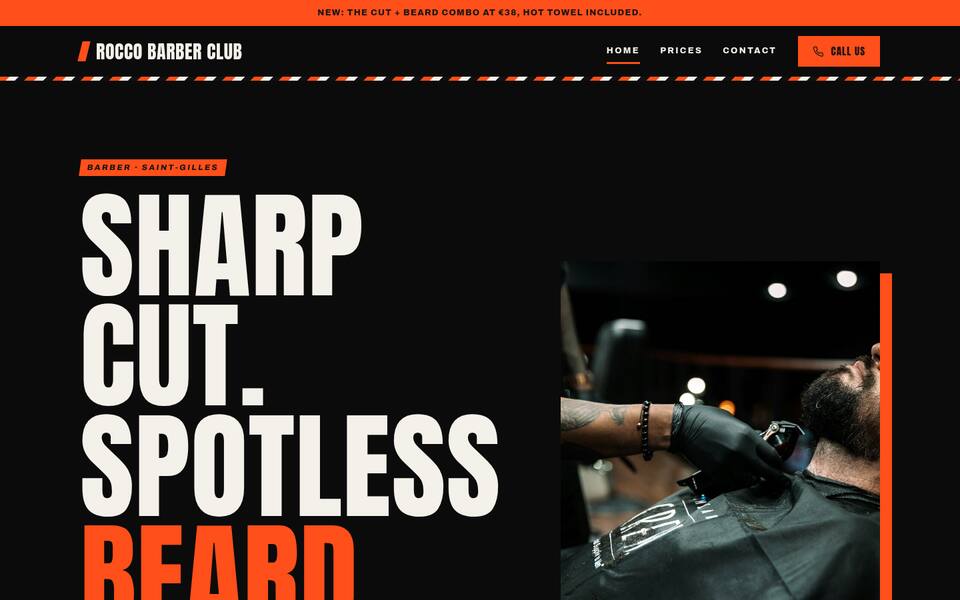 Home page top: text and photo side by side