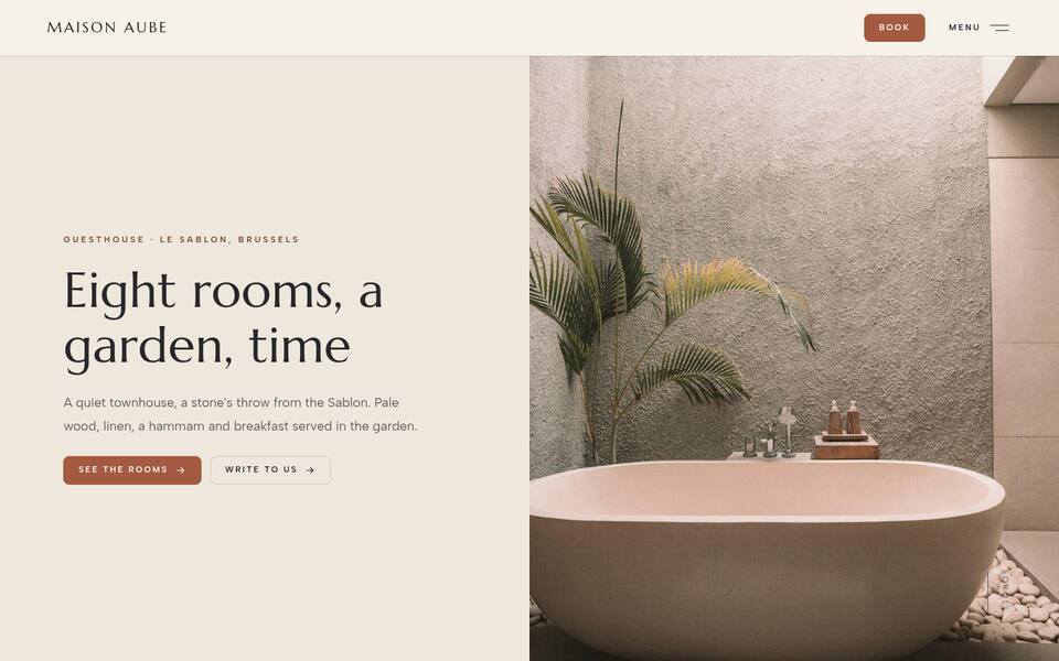 Home page top: text and photo side by side