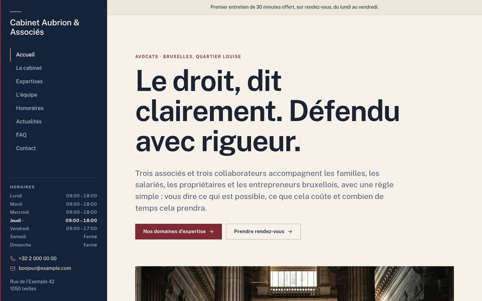 Style d'écriture : Moderne