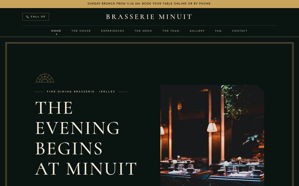 Home page top: text and photo side by side