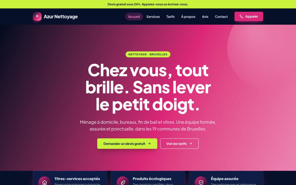 Tout à la fois : fond, couleur, écriture, haut de page, coins